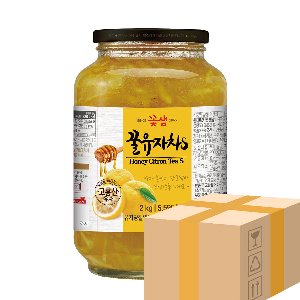 꽃샘 꿀유자차S 2kg x 6개 / 무료배송