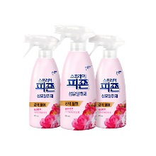 피죤 스프레이 섬유탈취제 핑크로즈 490mlx3개